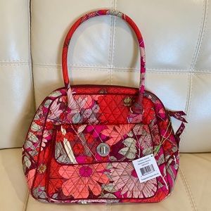 NWT Vera Bradley Turnlock Satchel Bohemian Blooms